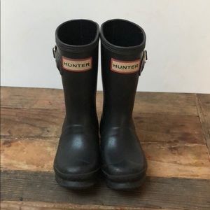 Hunter rain boots size 9G 8B matte black GUC